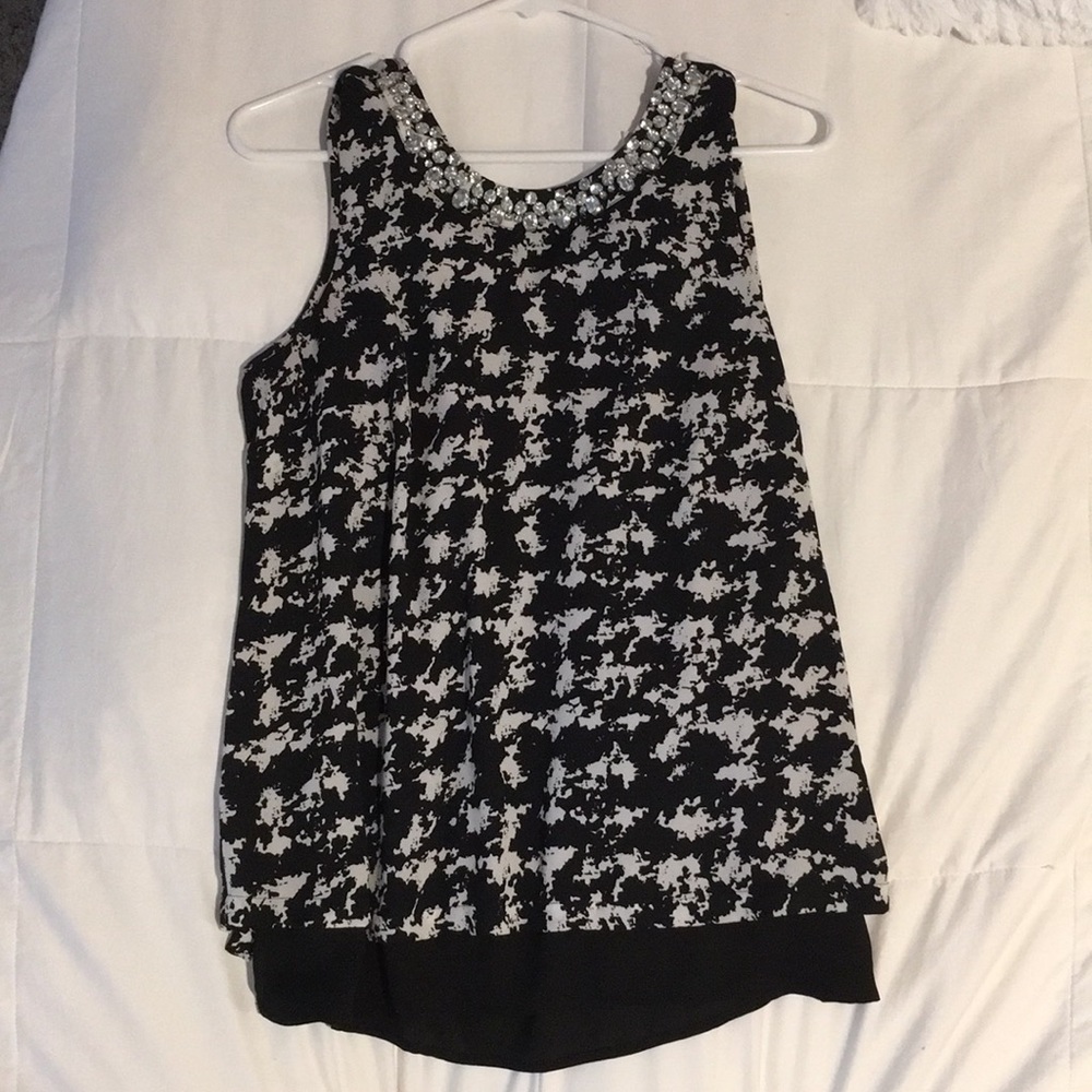 Bejeweled tank top